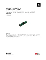 Ublox EVK-LILY-W1 User Manual preview