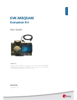 Ublox EVK-M8QSAM User Manual preview