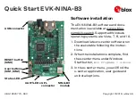 Предварительный просмотр 1 страницы Ublox EVK-NINA-B3 Series Quick Start