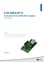 Preview for 1 page of Ublox EVK-NINA-W13 User Manual