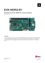 Preview for 1 page of Ublox EVK-NORA-B1 User Manual