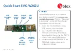 Ublox EVK-W262U Quick Start preview