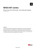 Ublox NINA-W1 Series User Manual preview