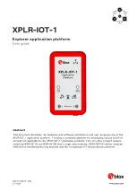 Preview for 1 page of Ublox XPLR-IOT-1 User Manual