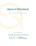 UCP Liberty II User Instruction Manual preview