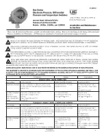 UE ONE Series Installation And Maintenance Instructions Manual preview