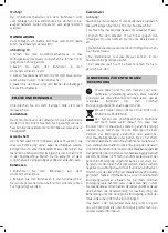 Preview for 20 page of UFESA BP4560 Operating Instructions Manual