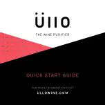 Предварительный просмотр 1 страницы Üllo Üllo Wine Purifier Quick Start Manual