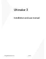 Предварительный просмотр 1 страницы Ultimaker 3 Extended Original Manual