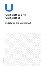 Ultimaker S3 Installation And User Manual предпросмотр