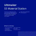 Предварительный просмотр 2 страницы Ultimaker S5 Material Station Quick Start Manual