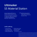 Предварительный просмотр 20 страницы Ultimaker S5 Material Station Quick Start Manual