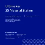 Предварительный просмотр 74 страницы Ultimaker S5 Material Station Quick Start Manual