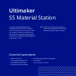 Предварительный просмотр 80 страницы Ultimaker S5 Material Station Quick Start Manual