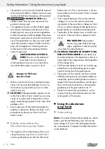 Preview for 6 page of ULTIMATE SPEED 102049 Operation And Safety Notes