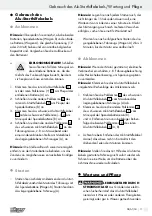 Preview for 11 page of ULTIMATE SPEED 102049 Operation And Safety Notes