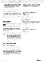 Preview for 12 page of ULTIMATE SPEED 102049 Operation And Safety Notes