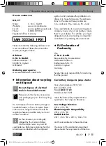 Preview for 17 page of ULTIMATE SPEED ULG 17 A1 Operation And Safety Notes