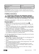 Предварительный просмотр 9 страницы ULTIMATE SPEED USWB 22 A2 Operation And Safety Notes