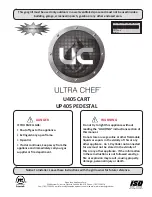 Ultra chef U405 CART Instructions Manual preview