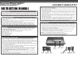 Preview for 1 page of Ultra Power UP1200W Instruction Manual