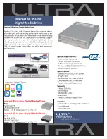 Ultra Products Internal All-in-One Digital Media Drive... Specifications предпросмотр