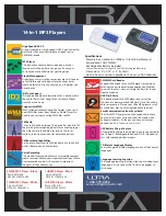 Ultra Products ULT31860 Specifications preview