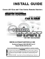 Preview for 1 page of Ultra Start 12 SERIES Install Manual