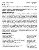 Предварительный просмотр 3 страницы Ultra Start 22 SERIES Owner'S Manual
