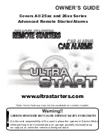 Preview for 1 page of Ultra Start 25 SERIES Owner'S Manual