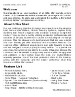 Preview for 3 page of Ultra Start 32 SERIES Owner'S Manual