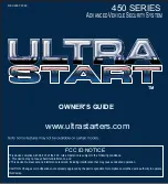 Ultra Start 450 SERIES Owner'S Manual предпросмотр