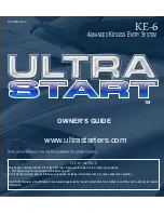 Ultra Start KE-6 Owner'S Manual preview