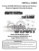 Ultra Start KEU-300 Series Install Manual предпросмотр