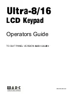 Ultra 8/16 Operator'S Manual preview