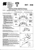 Ultraflex B47 Installation Instructions Manual preview