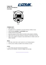 Ultrak 499 Instruction Manual preview
