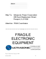 Предварительный просмотр 31 страницы Ultrasonic BT H Series Manual