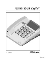 Ultratec CapTel 200 Using Manual preview