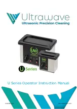 Ultrawave U Series Operator'S Instruction Manual preview
