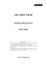 Предварительный просмотр 1 страницы Ulvac OMT-050A Instruction Manual