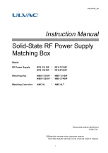 Предварительный просмотр 1 страницы Ulvac RFS-13100F Instruction Manual