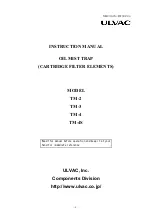 Ulvac TM-2 Instruction Manual preview