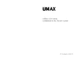 UMAX Technologies Astra 1220 Series Supplementary Manual preview