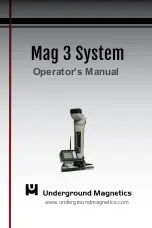 Underground Magnetics Mag 3 Operator'S Manual preview