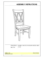 Unfinished Furniture of Wilmington C-20 Assembly Instructions preview