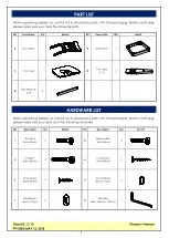 Preview for 3 page of Unfinished Furniture of Wilmington JAVA C-19 Assembly Instructions