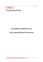 UNI-T UPO3000E Series Programming Manual preview
