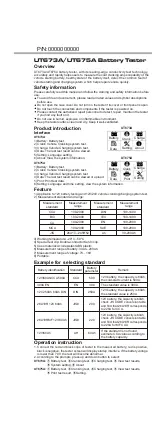 UNI-T UT673A Quick Start Manual preview