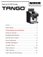 Unic Tango Ace Service & Pm Manual preview